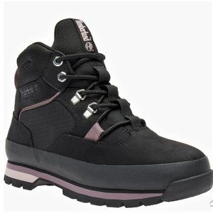 TIMBERLAND EURO HIKER WATERPROOF MID HIKER BLACK NUBUCK WOMENS 7 M WITH BOX